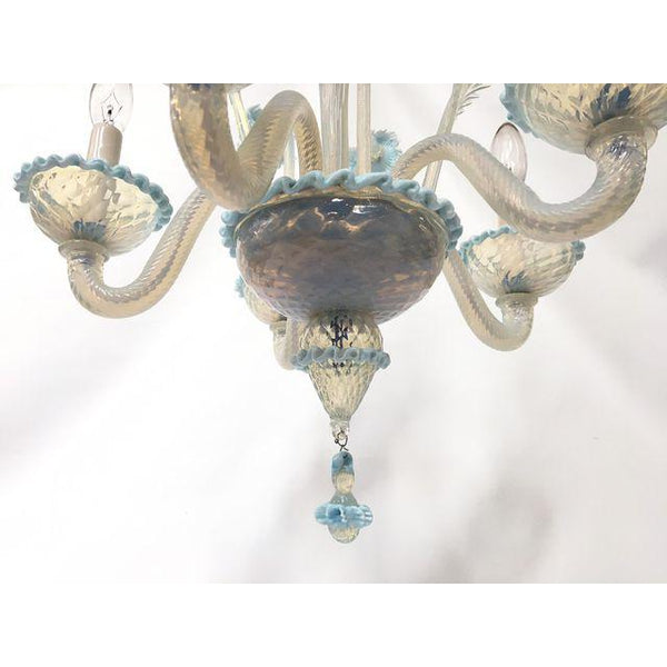 Venetian Style Murano Hand Blown Art Glass Chandelier