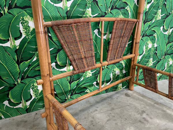 Queen Size Bamboo Canopy Bed