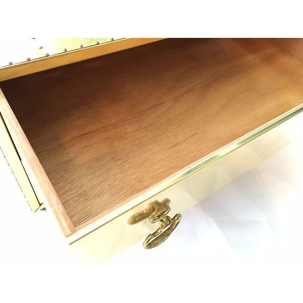 Vintage Sarreid Brass Trunk/Coffee Table