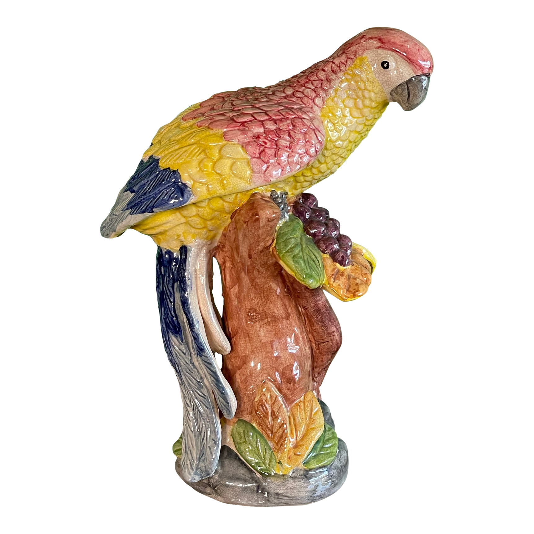 Ceramic Hand Painted Parrot Figurine