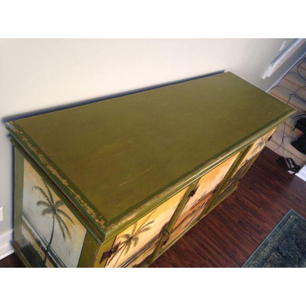 Artiero Brazil Hand-Painted Credenza top view