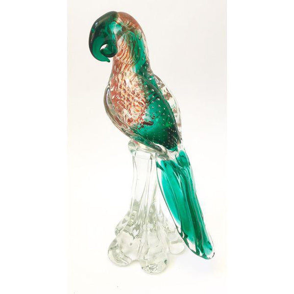 Murano Art Glass Parrot Figurine