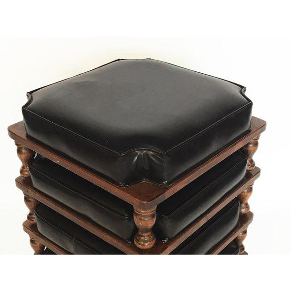 Set of 4 Mid Century Stacking Footstools by Ethan Allen