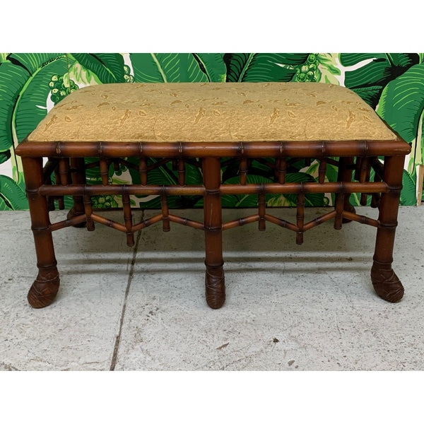 Faux Bamboo Pavilion Style Bench