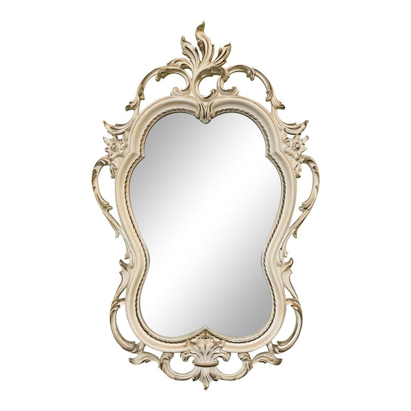 Hand Carved Acanthus Leaf Scrollwork Mirror by Syroco