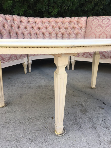 Italian Renaissance Style Marble Top Coffee Table legs