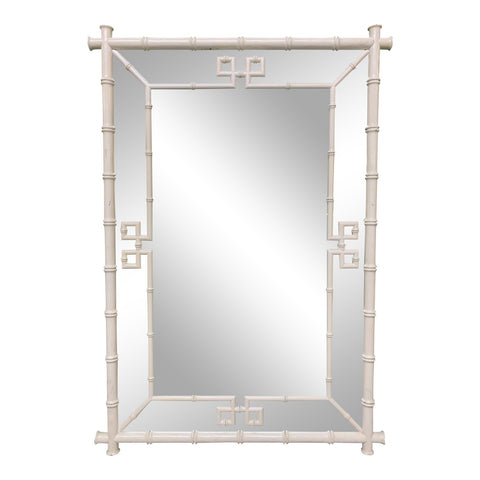Large Faux Bamboo Chinoiserie Wall Mirror