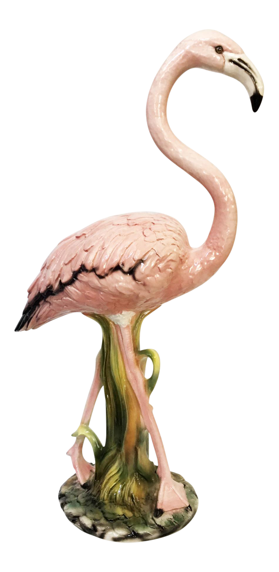 Life Size Ceramic Flamingo Sculpture