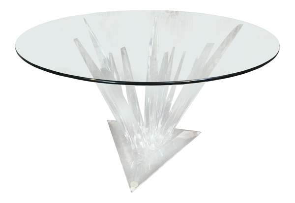 Lucite Stalagmite Dining Table in the Manner of Haziza
