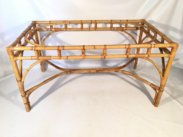 Mid-Century Bamboo Dining Table Base