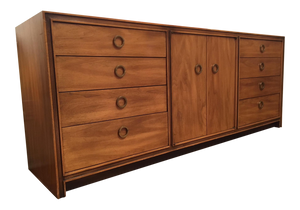 Mid Century Hollywood Regency Eleven Drawer Dresser by Hickory