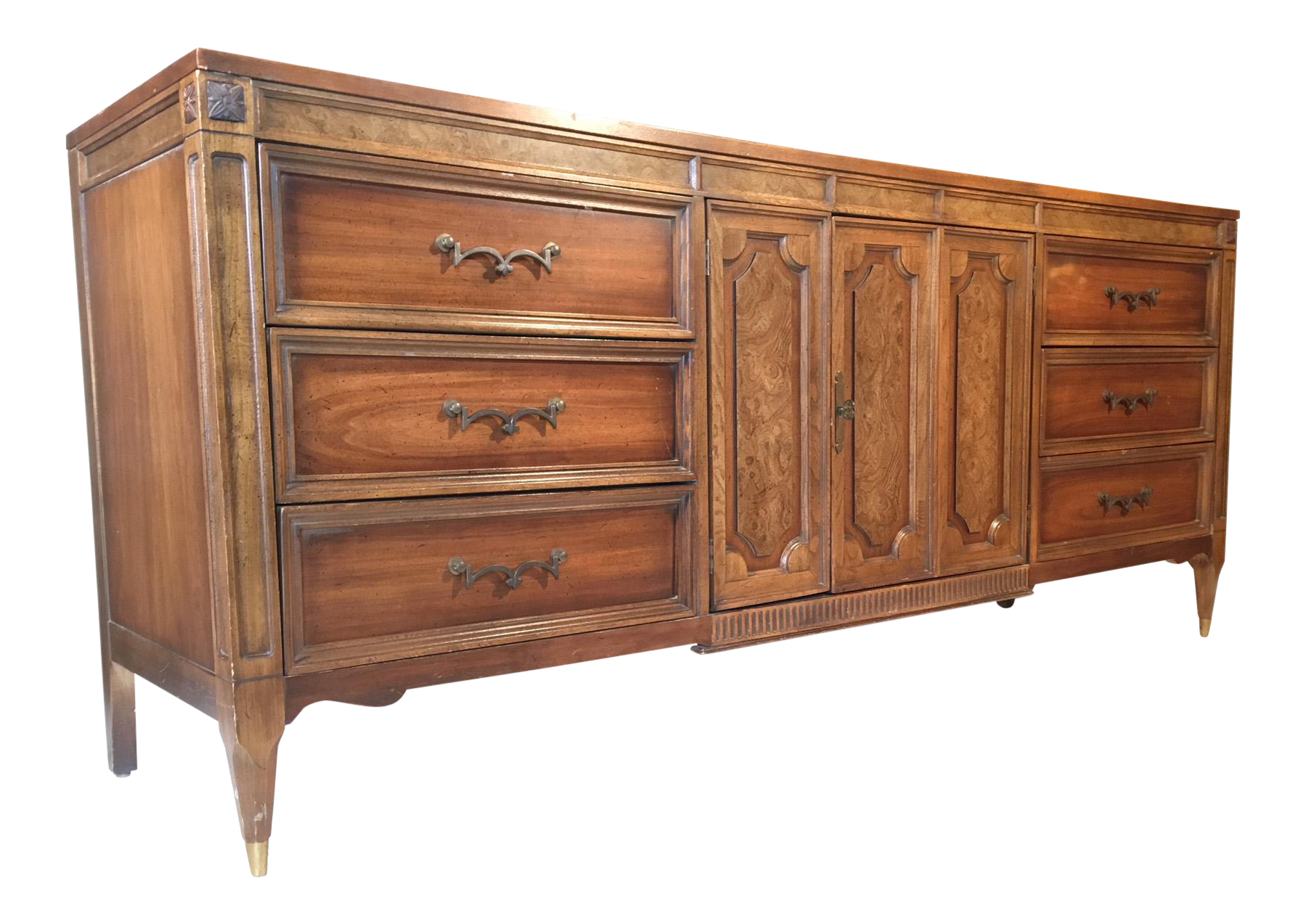 Mid-Century Nine Drawer Dresser by American of Martinsville