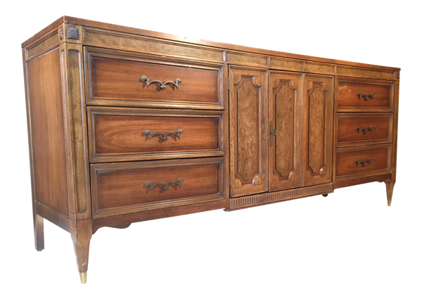 Mid-Century Nine Drawer Dresser by American of Martinsville