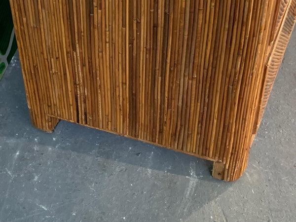 Mid Century Split Reed Rattan Dresser