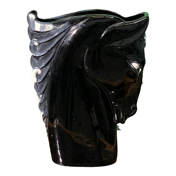 Modernist Ceramic Horse Head Vase by Royal Hickman