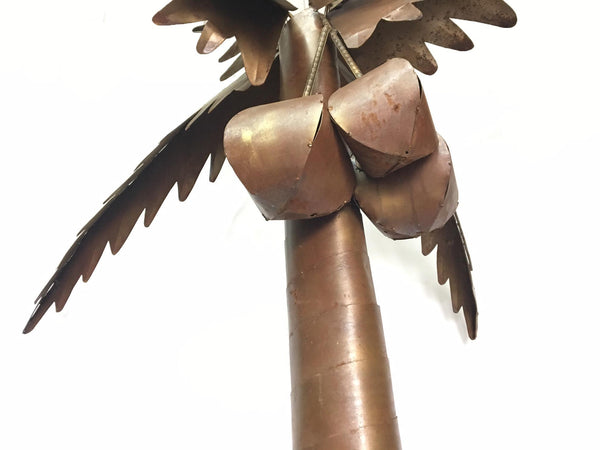 Monumental Metal Palm Tree Sculpture side view