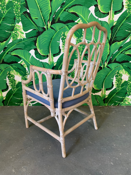 Rattan Loop Back Dining Chairs by Lexington - Set of Six