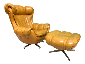 Scoop Lounge Chair and Ottoman by Carter