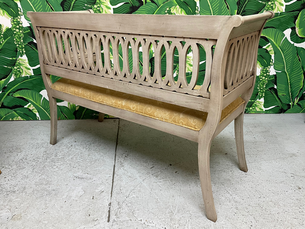 Scroll Form Bench in the Style of Dorothy Draper