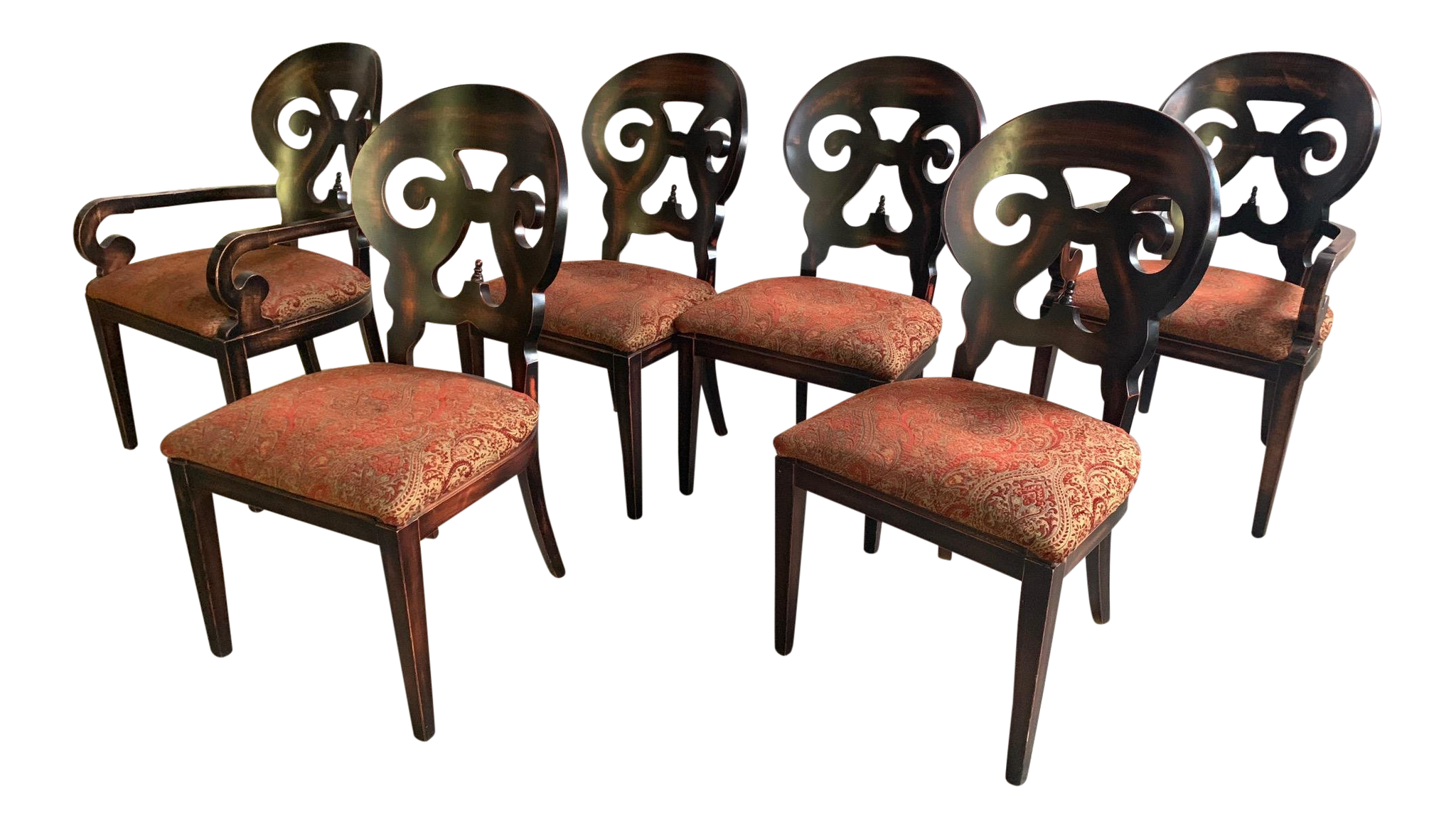 Set of Six Arhaus Jordan Dining Chairs