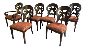 Set of Six Arhaus Jordan Dining Chairs