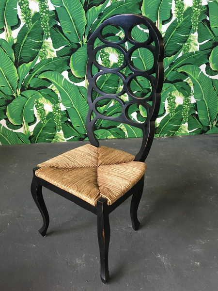 Set of Six Loop Back Dining Chairs in the Manner of Frances Elkins