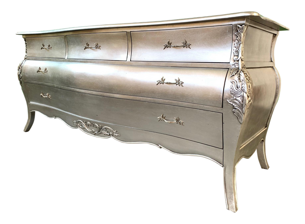 Silver Leaf French Rococo Dresser