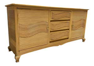 Split Reed Rattan Sideboard or Buffet in the Manner of Crespi