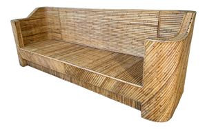 Stacked Bamboo Sofa in the Manner of Gabriella Crespi