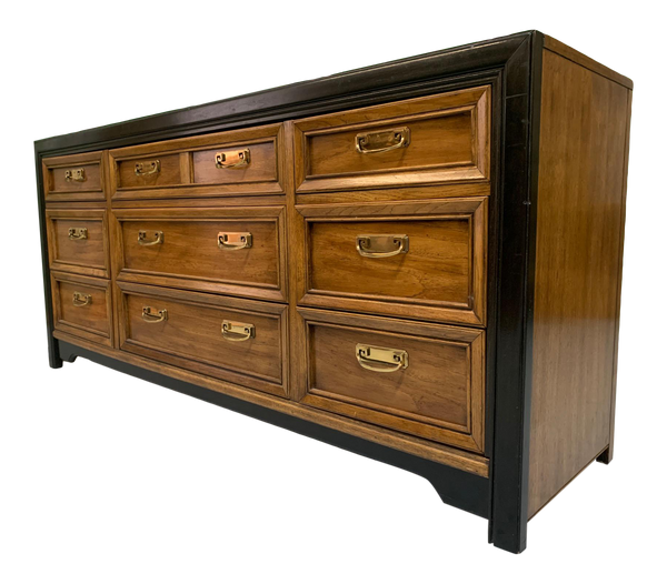 Thomasville Mid Century Two-Toned Triple Dresser