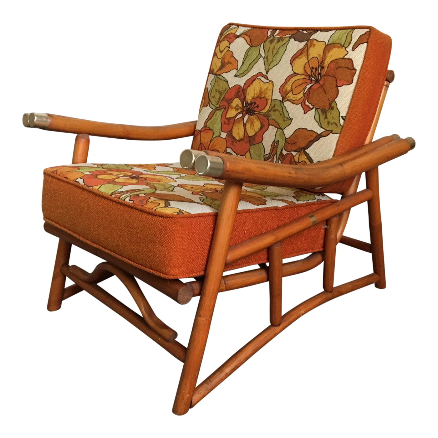 Vintage Ficks Reed Bamboo Lounge Chair