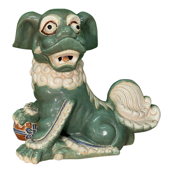 Oversized Terracotta Foo Dog Statue