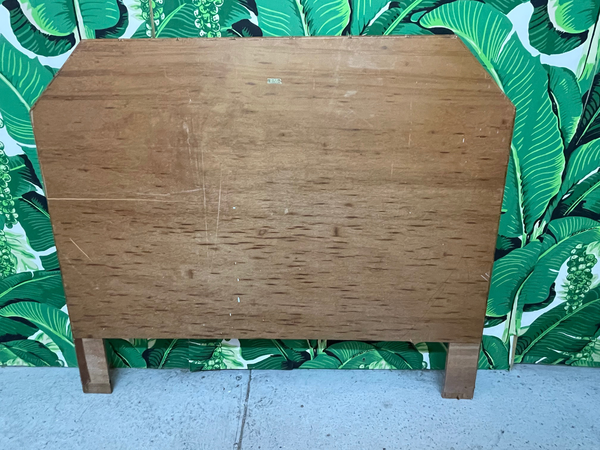 Vintage Rattan and Faux Bamboo Full Size Headboard